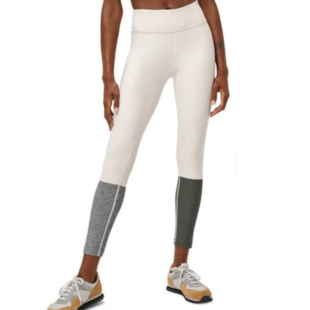 Outdoor Voices Colorblock Tri-Color Dipped Warm-up Leggings